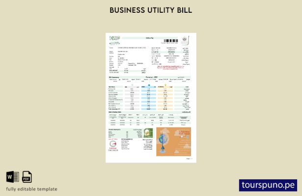 lista para imprimir plantilla de factura de servicios públicos comerciales de EA